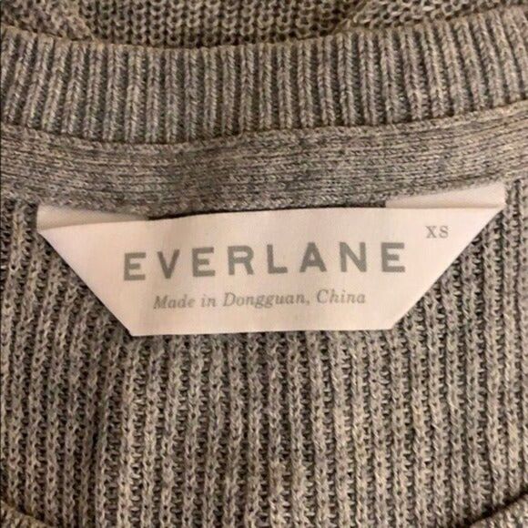 Everlane Gray Scoop Neck Knit Sweater Size XS - Picture 7 of 9